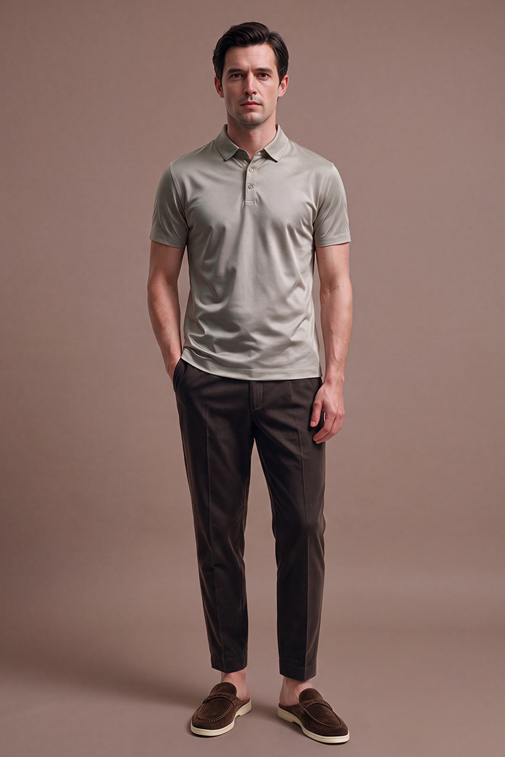 Greige Imperial Polo