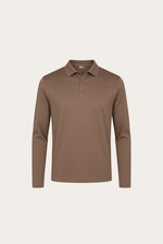 Taupe Long Sleeve Polo