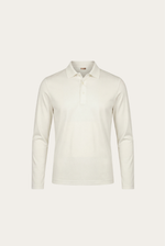 White Long Sleeve Polo
