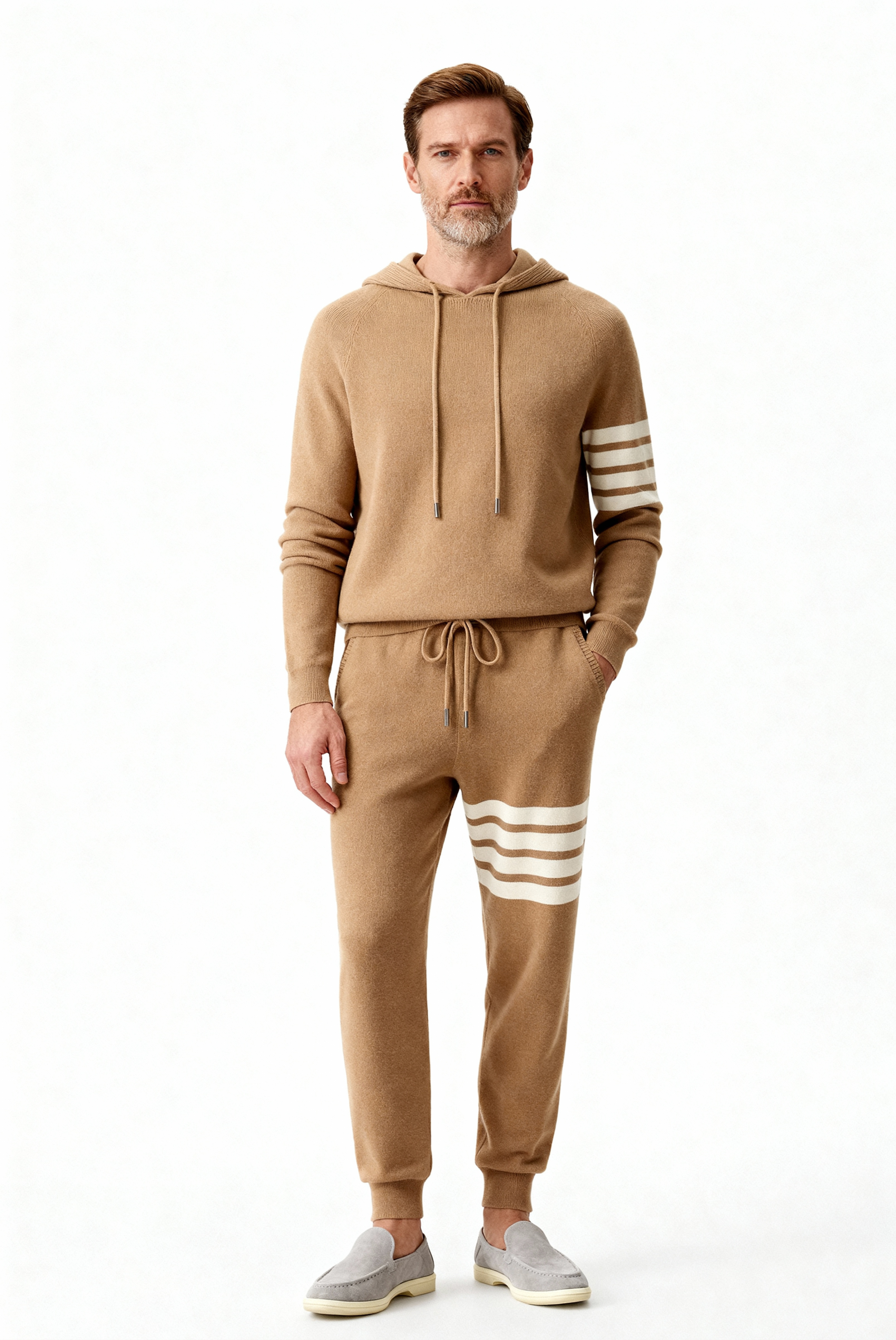 Tan Wool Jogger Set