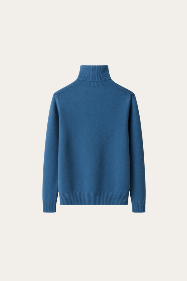 Sky Cashmere Turtleneck