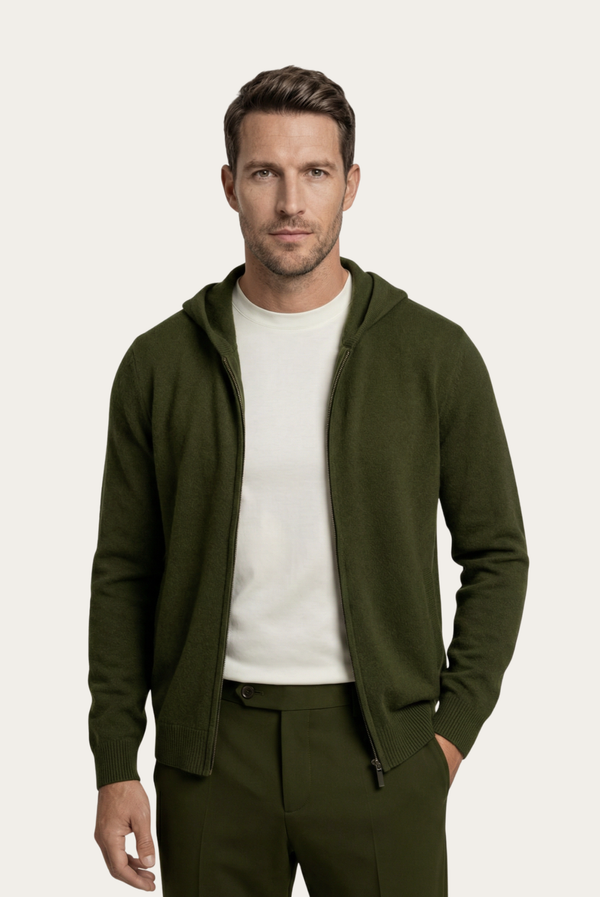 Olive Cashmere Vest