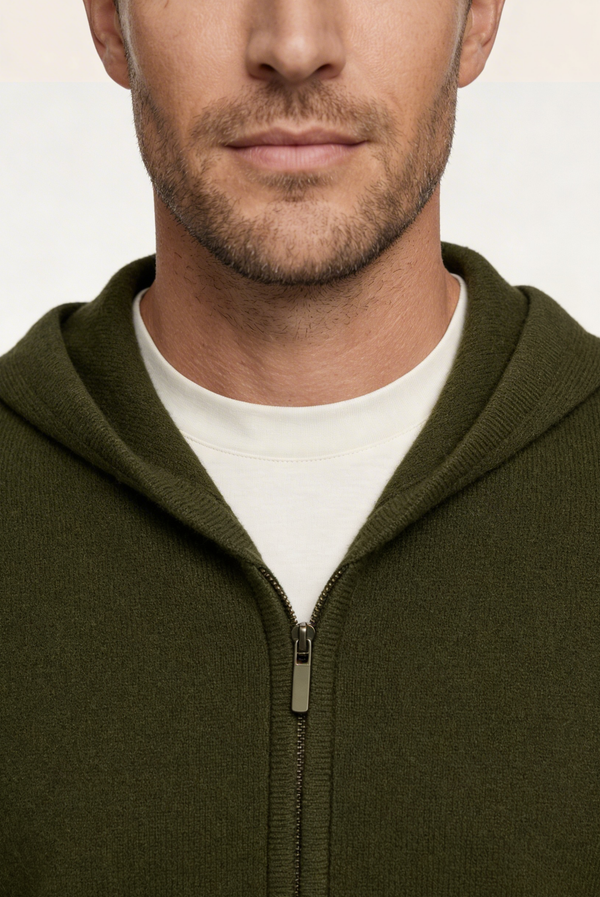 Olive Cashmere Vest