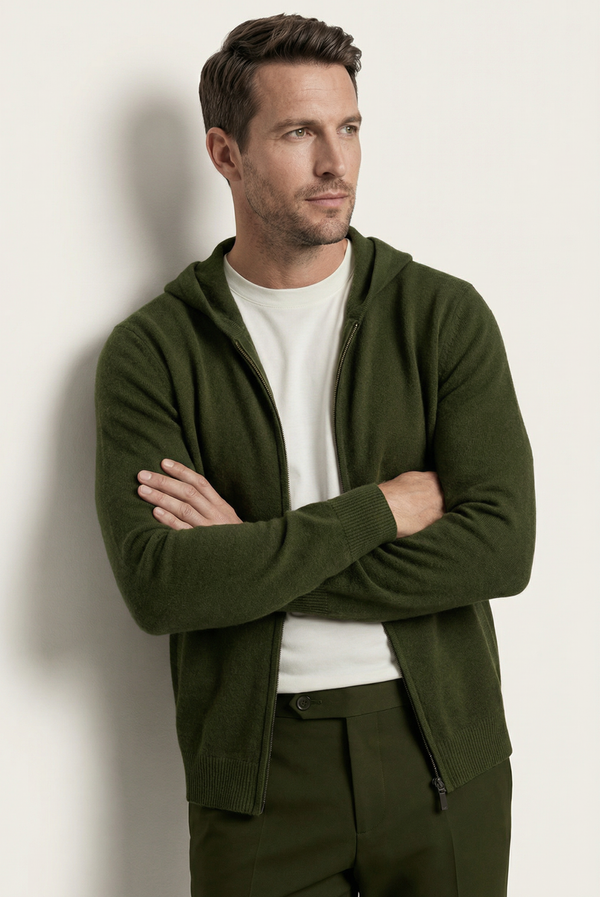Olive Cashmere Vest