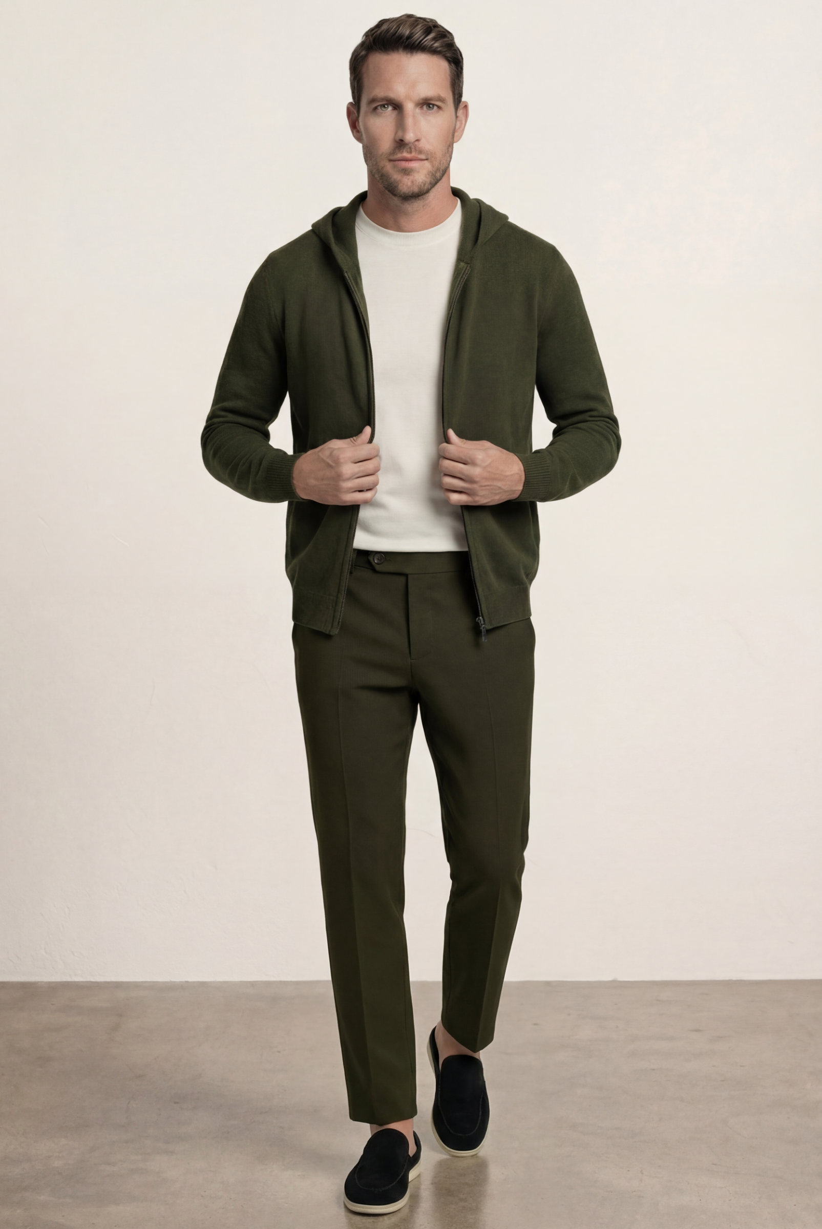 Olive Cashmere Vest
