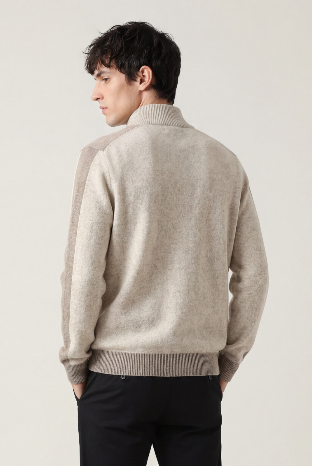 Beige Donati Cashmere Cardigan