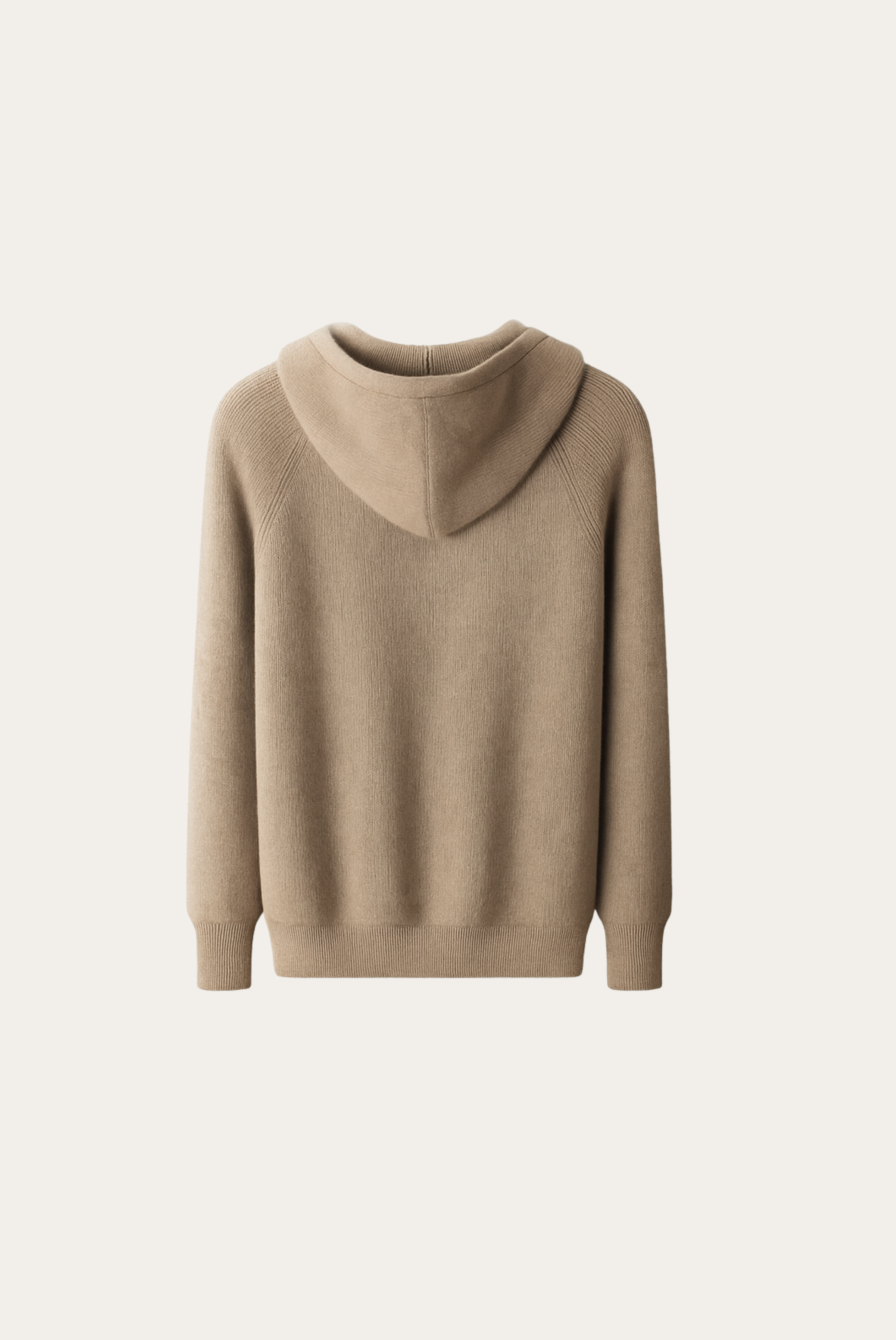 Camel Wool Zip Jacket