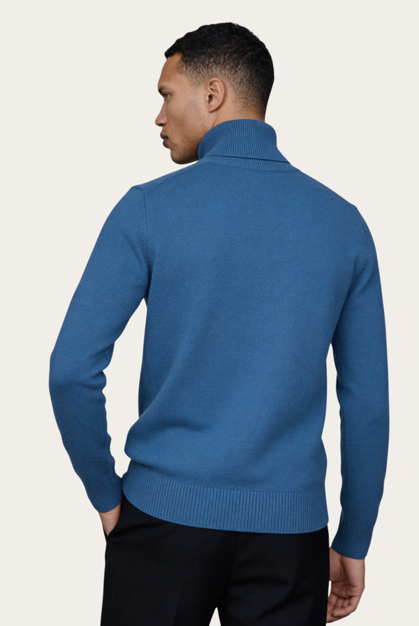 Sky Cashmere Turtleneck