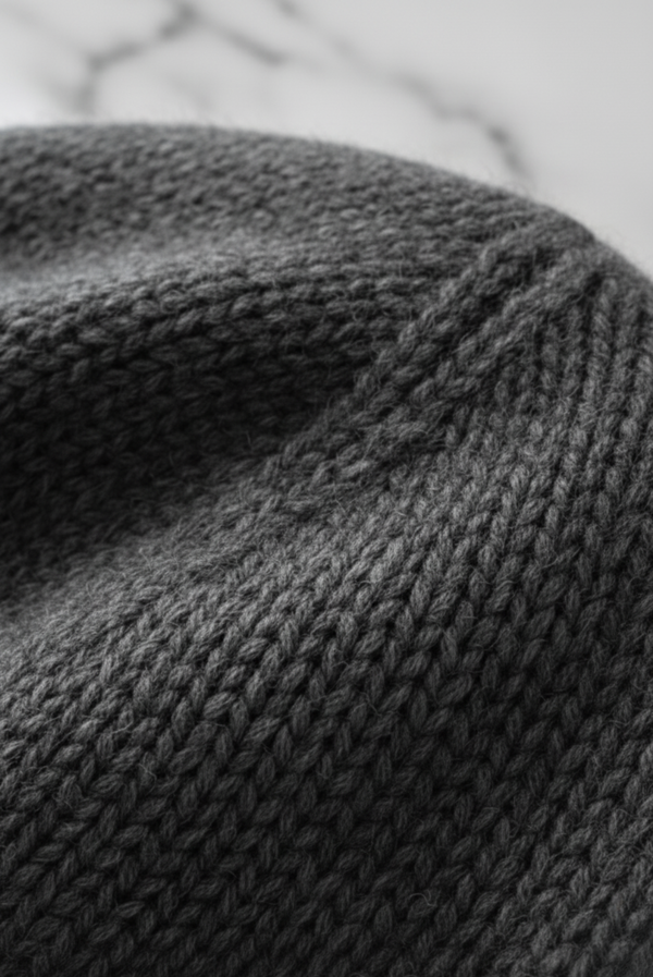 Charcoal Cashmere Beanie