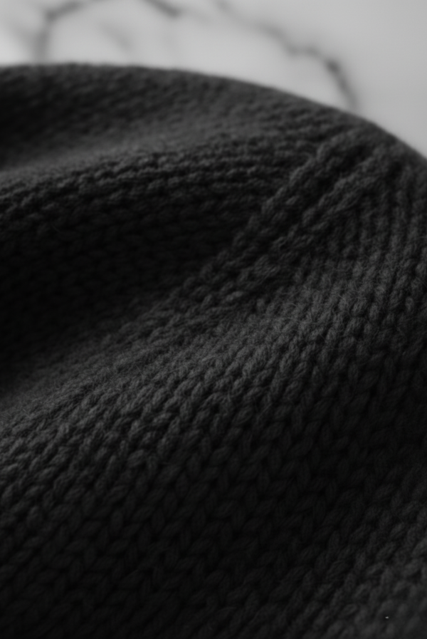 Dark Grey Cashmere Beanie