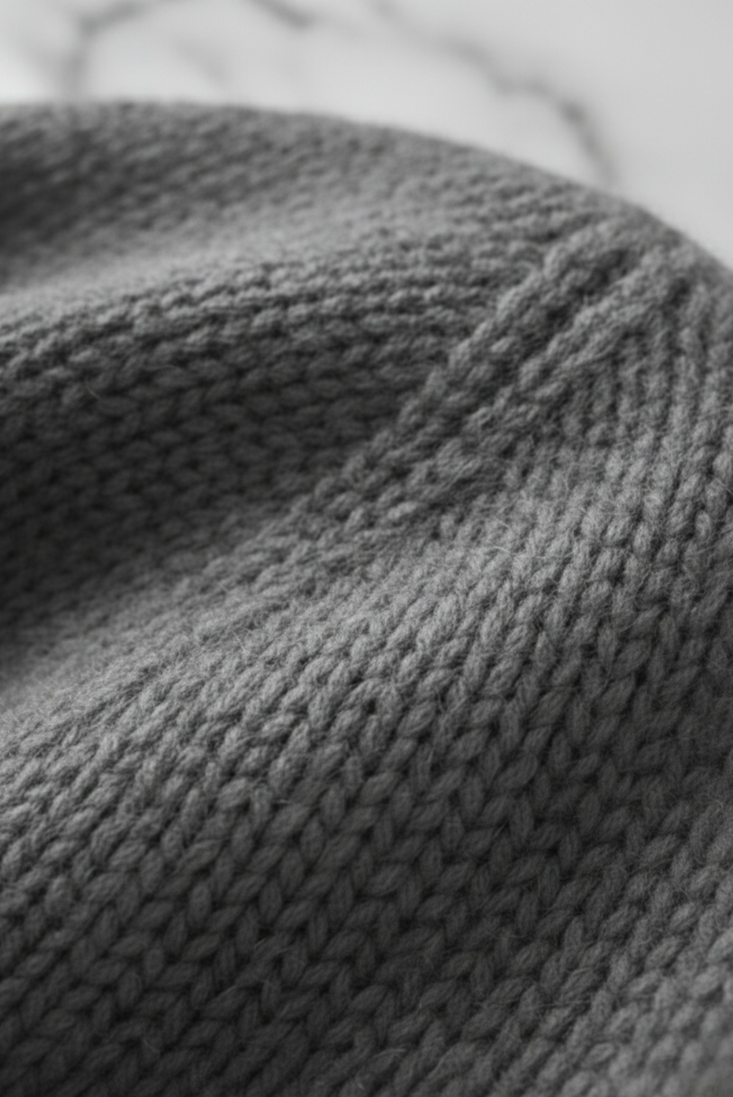 Grey Cashmere Beanie