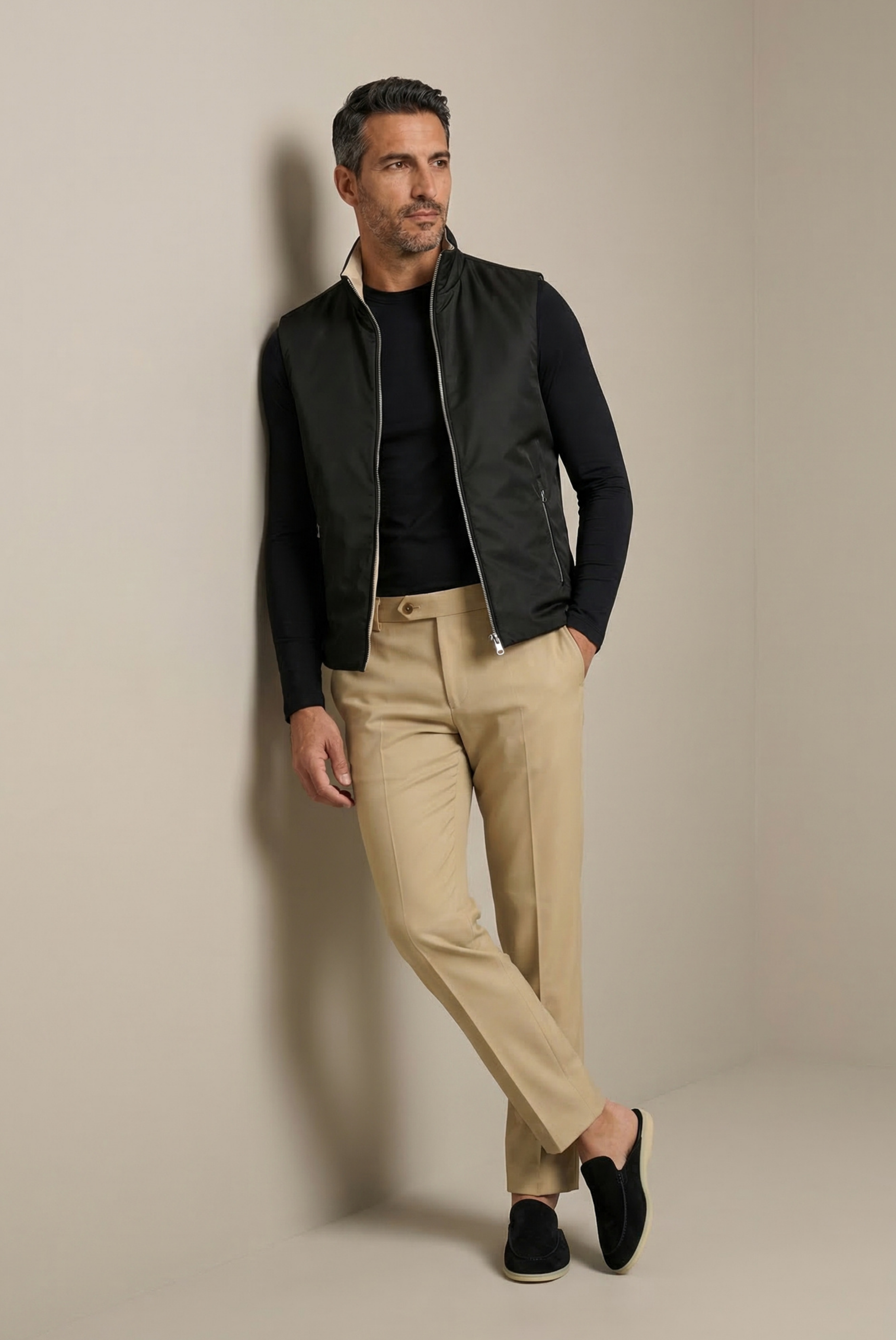 Black Engineered Gilet