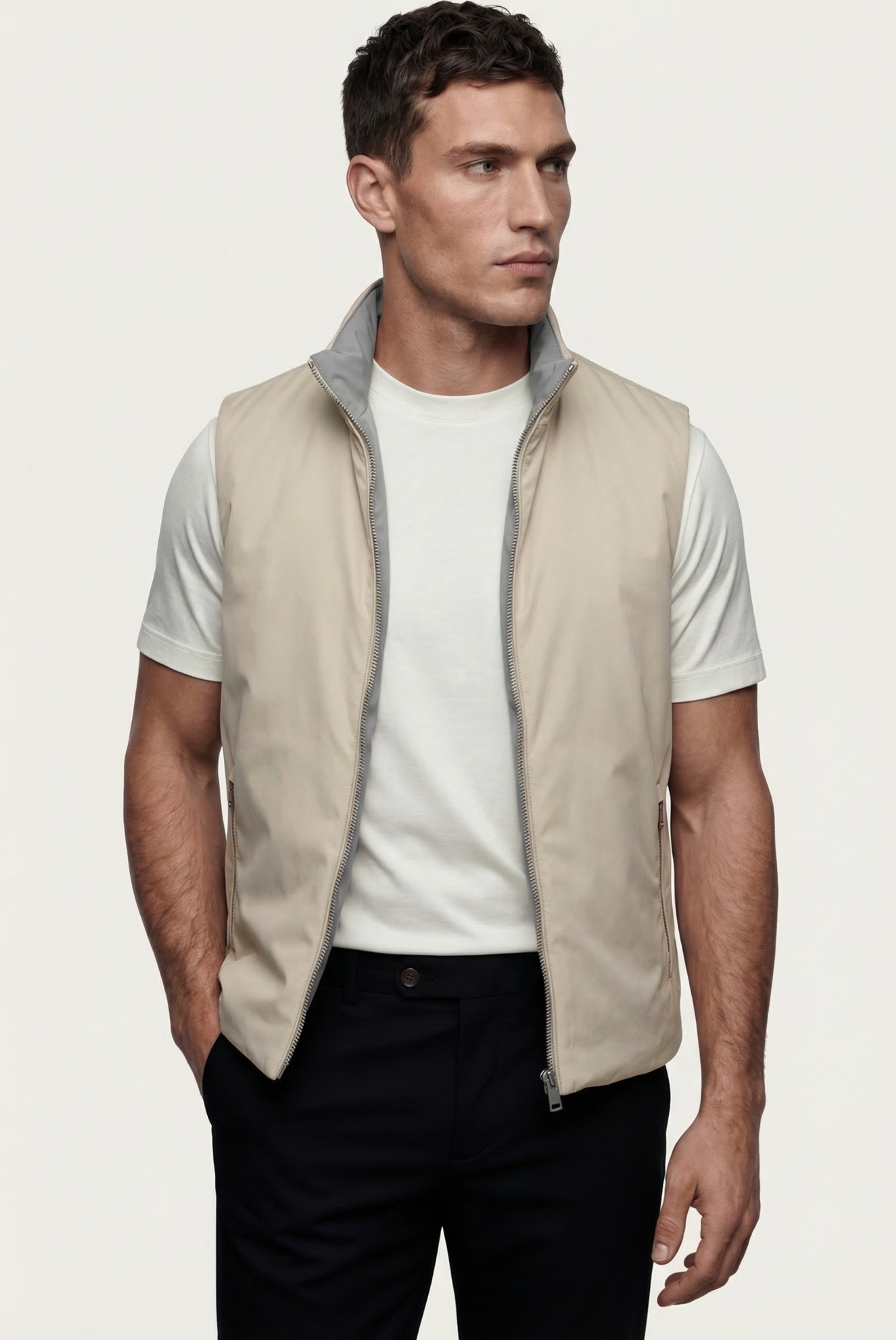 Grey Engineered Gilet