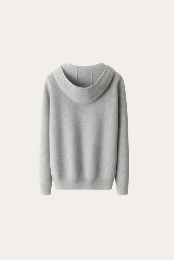 Grey Wool Zip Jacket