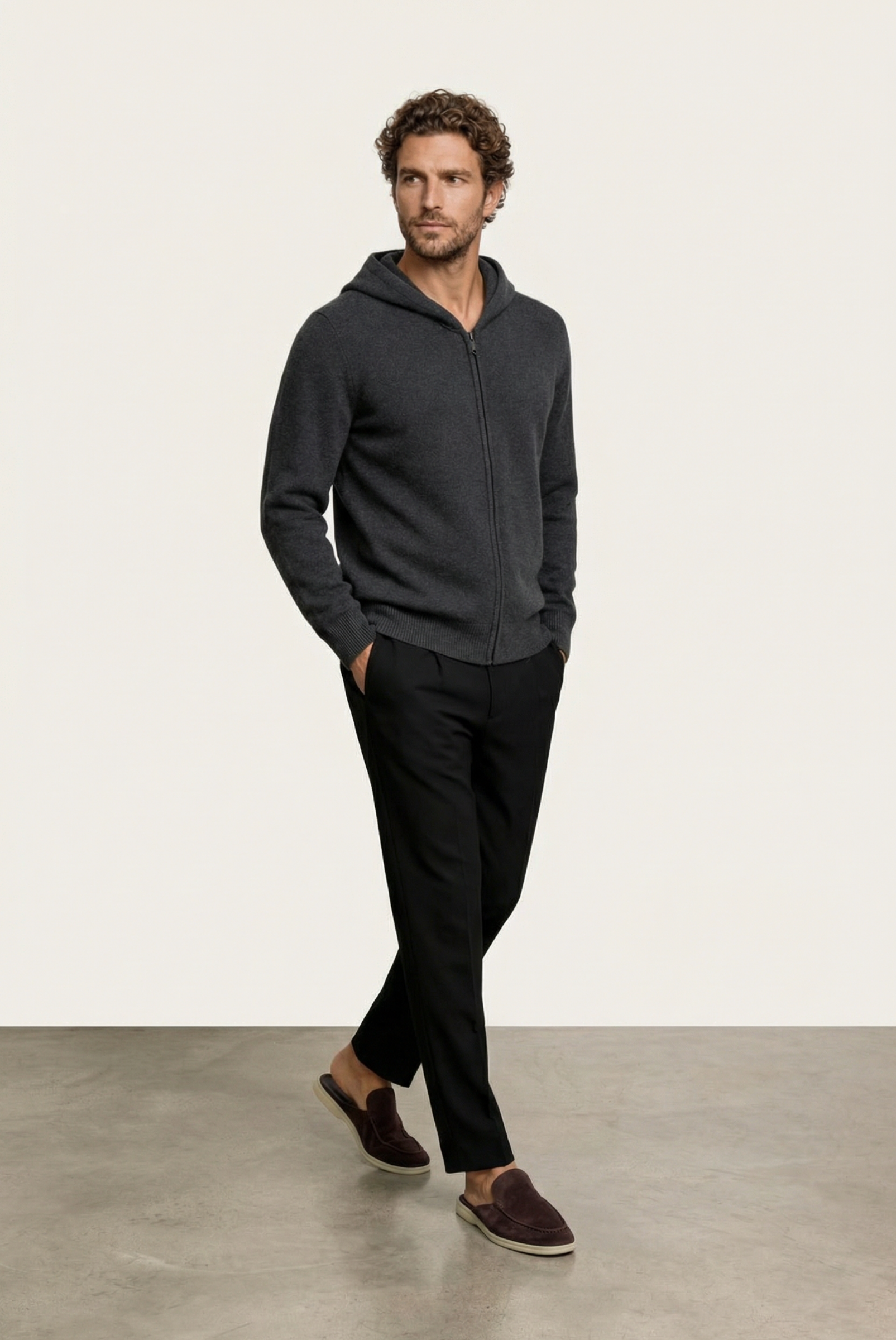 Grey Cashmere Vest