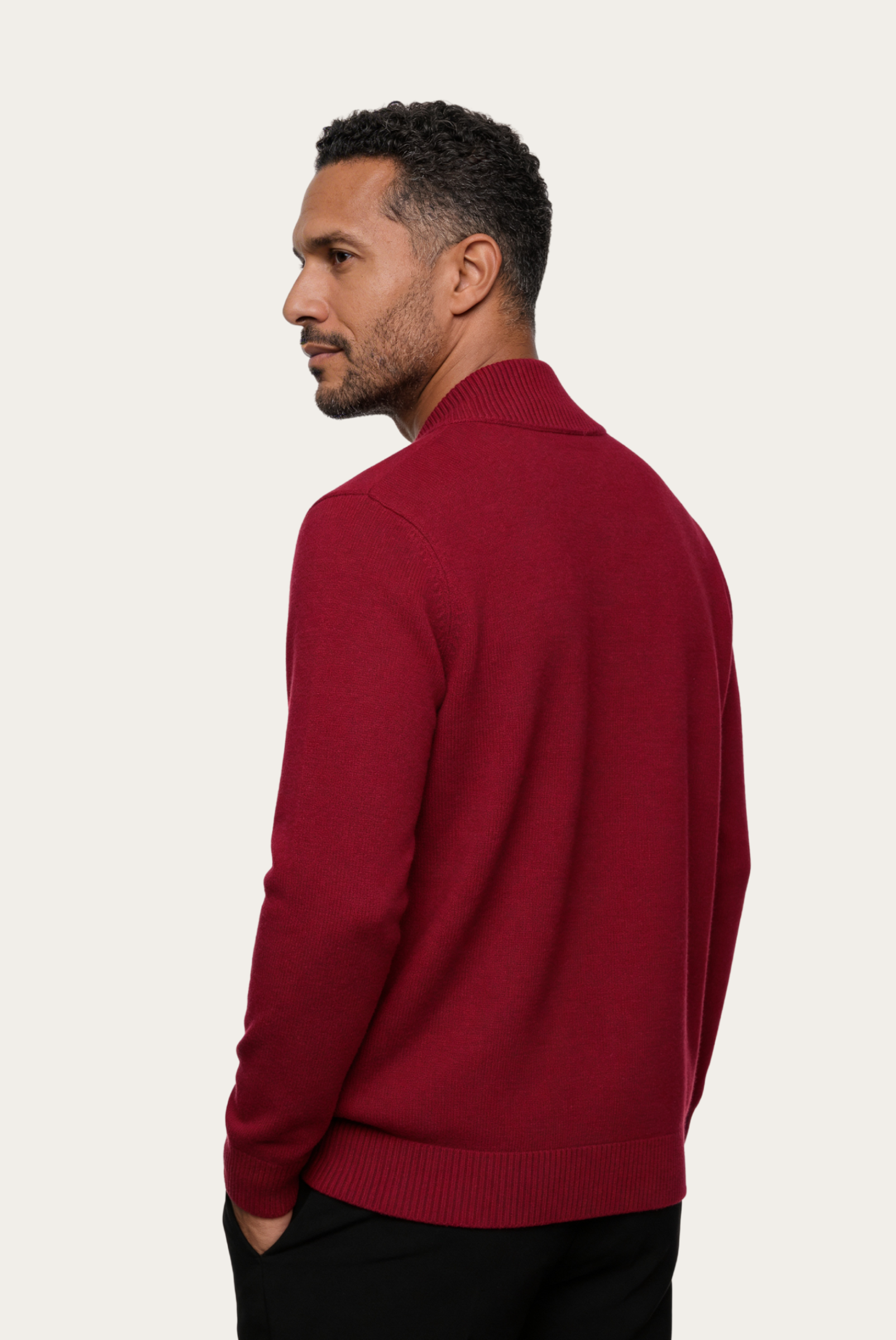 Red Cashmere Cardigan