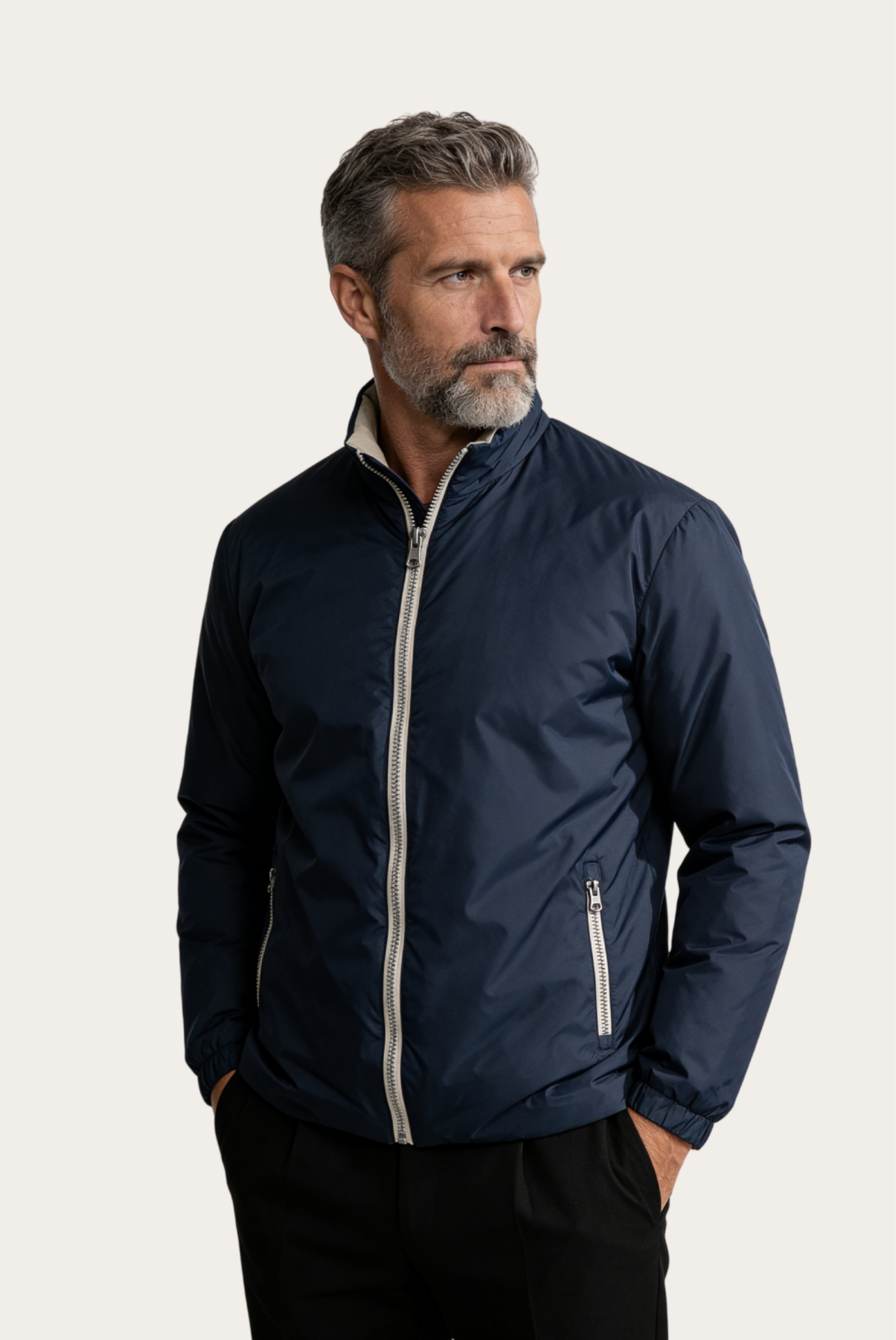 Blue Windbreaker