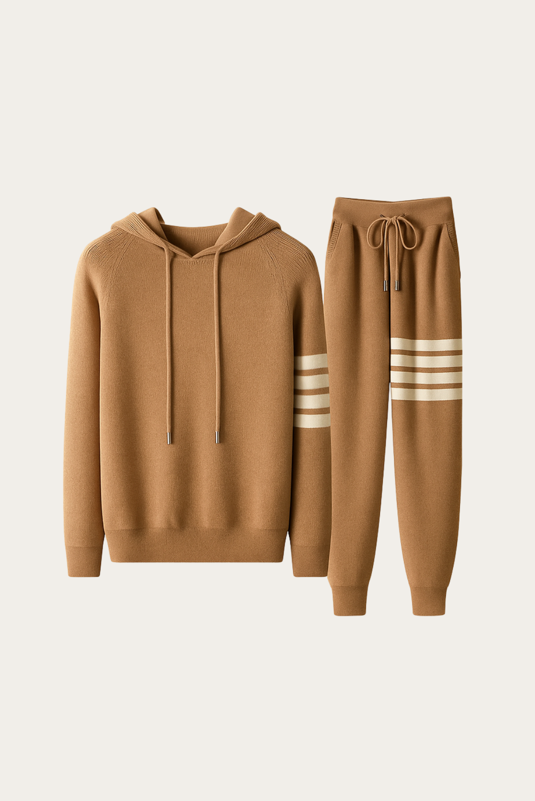 Tan Wool Jogger Set