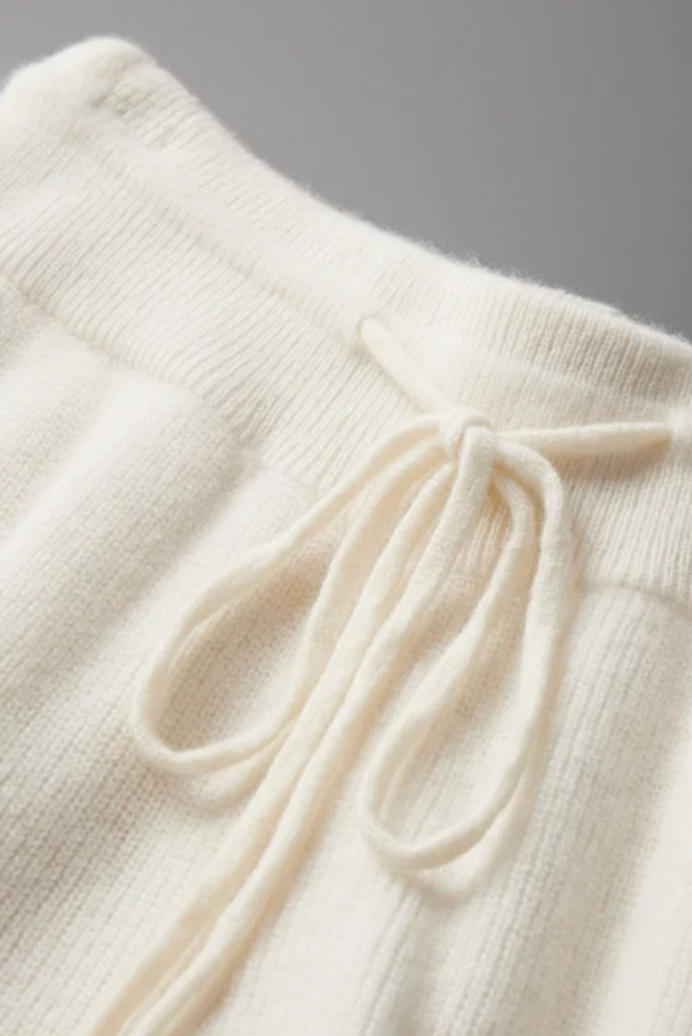 White Wool Jogger Set
