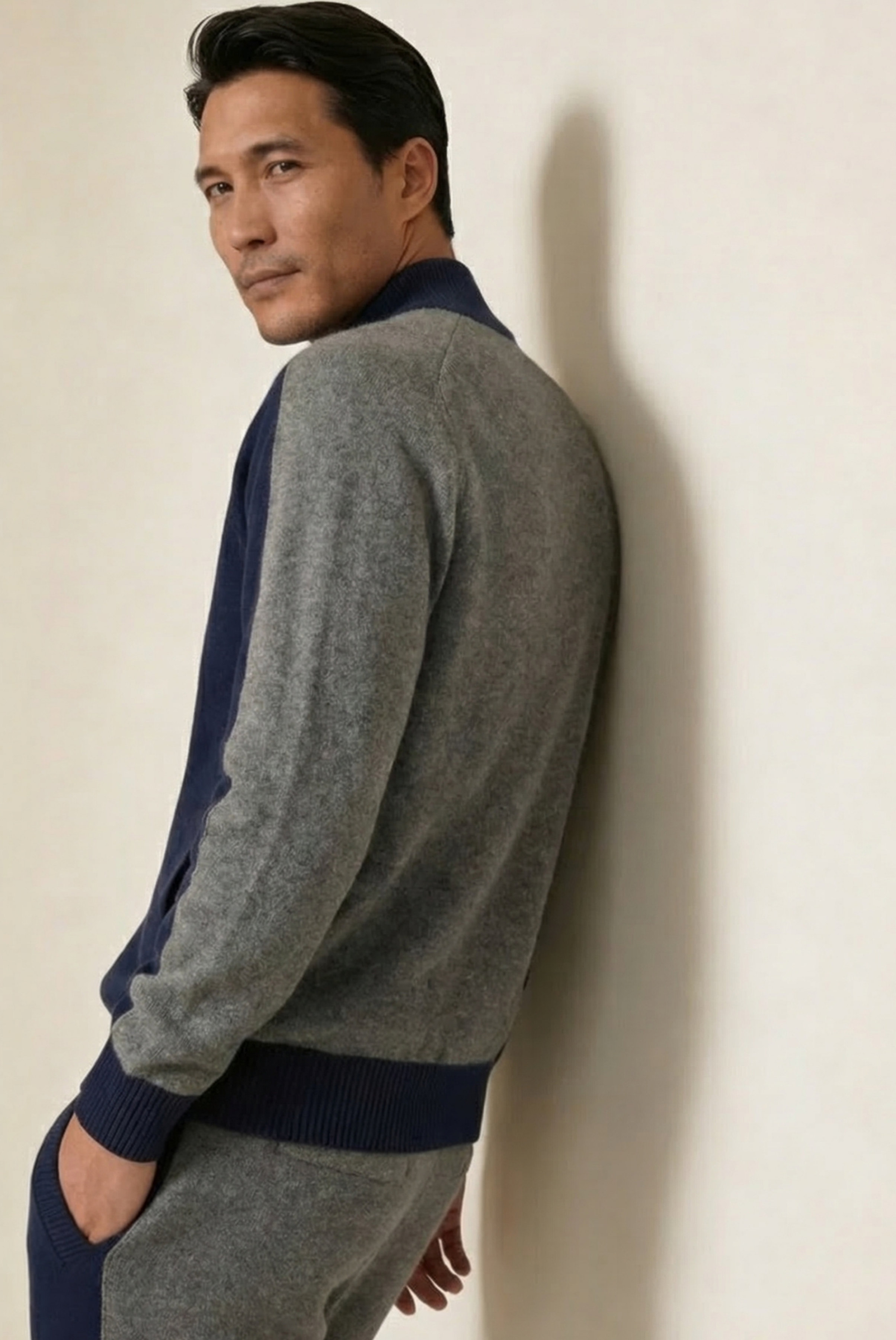 Navy Cashmere Set