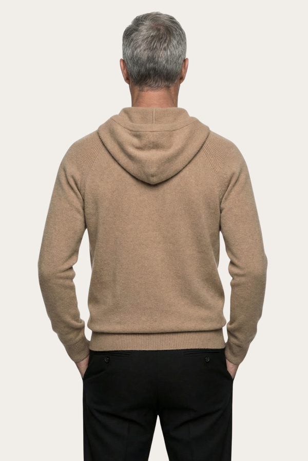 Camel Wool Zip Jacket