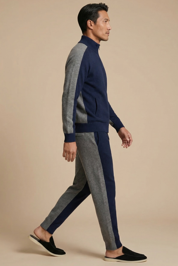 Navy Cashmere Set