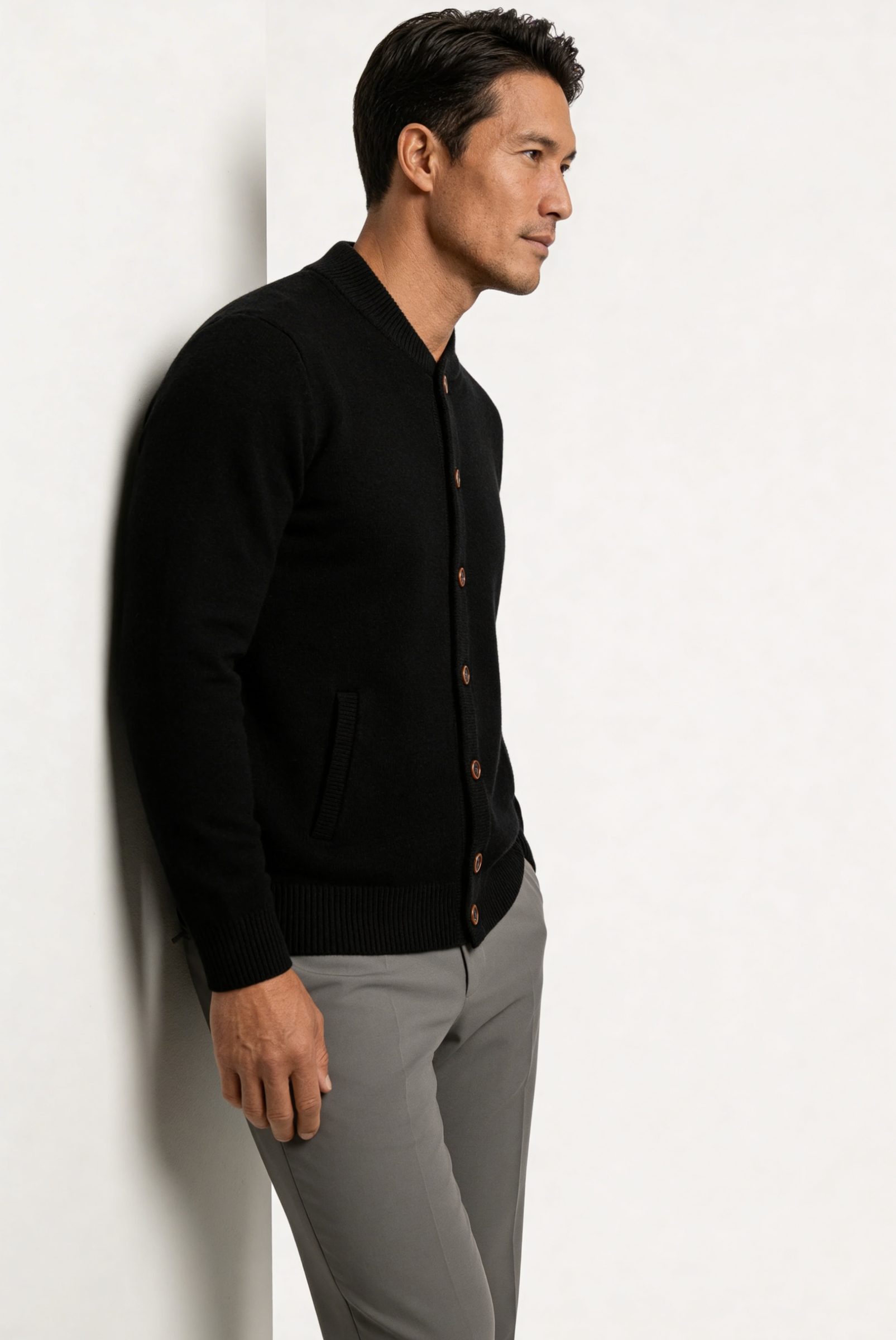 Black Cashmere Cardigan