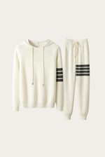 White Wool Jogger Set