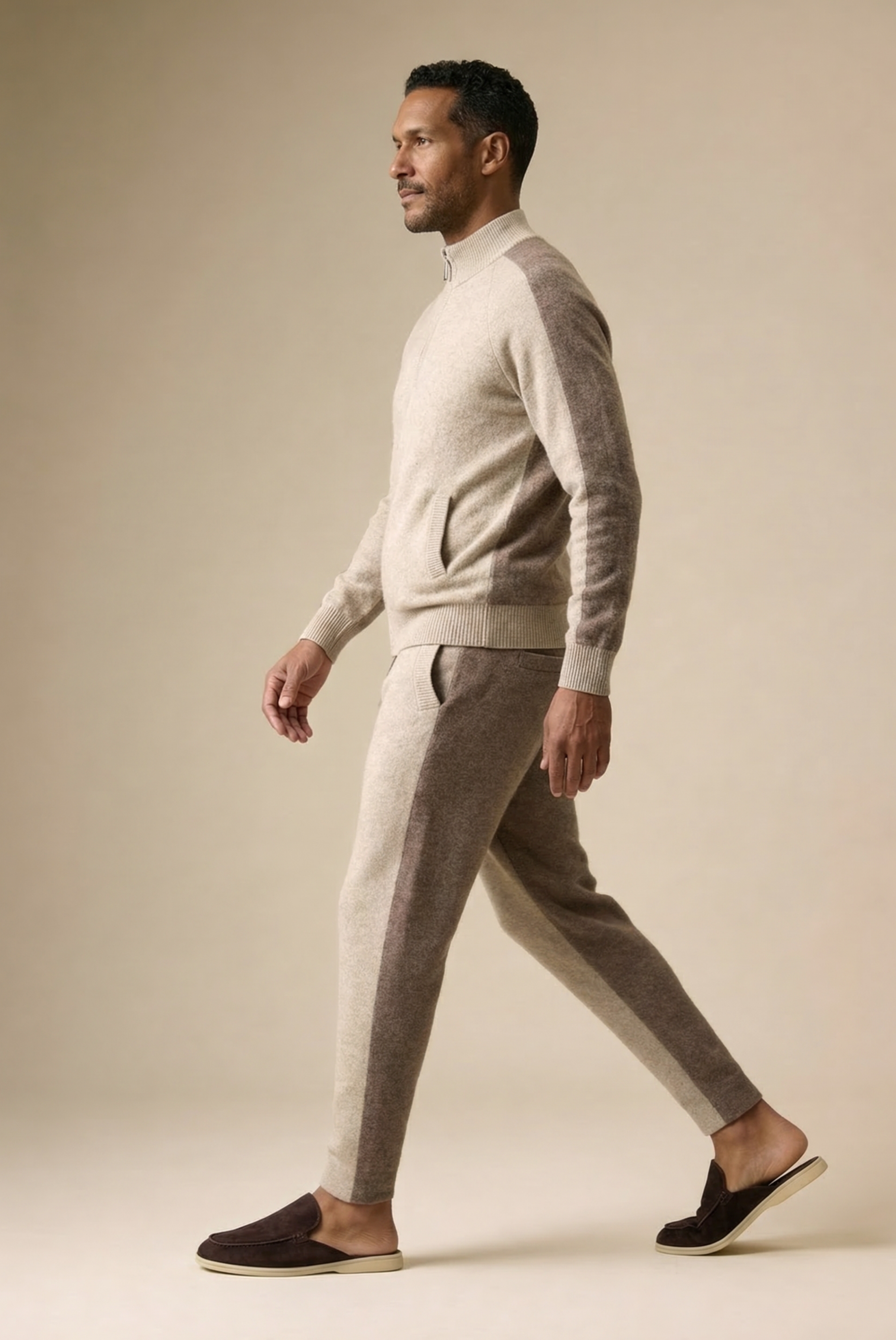 Beige Cashmere Set