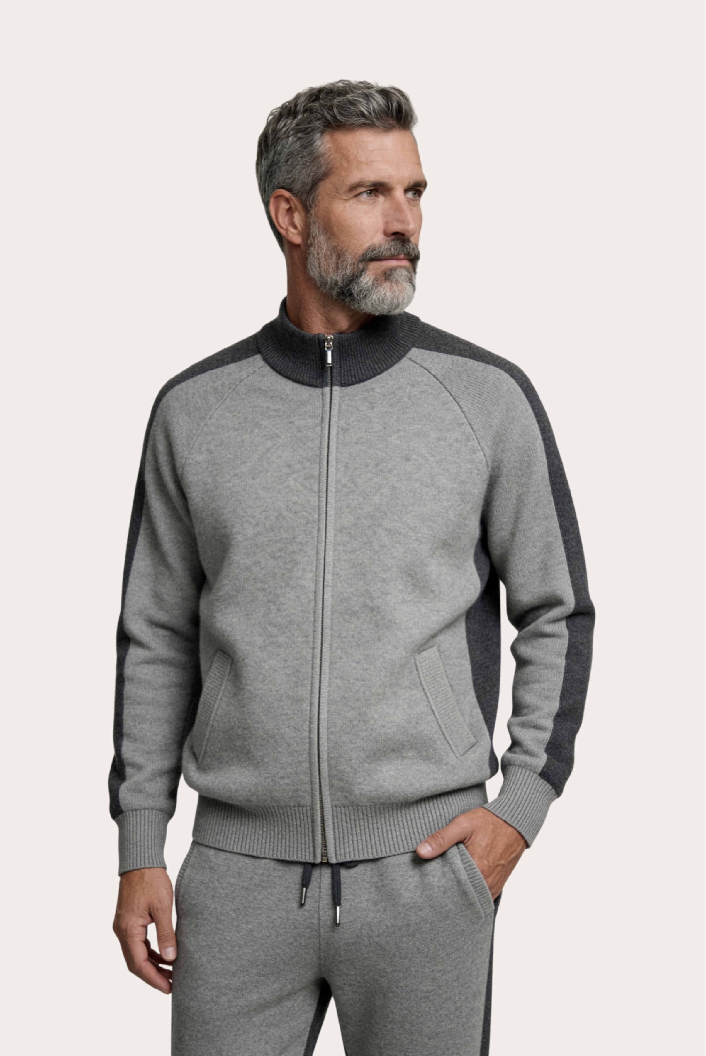 Grey Cashmere Set