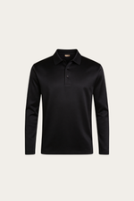 Black Long Sleeve Polo