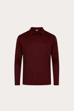 Burgundy Long Sleeve Polo