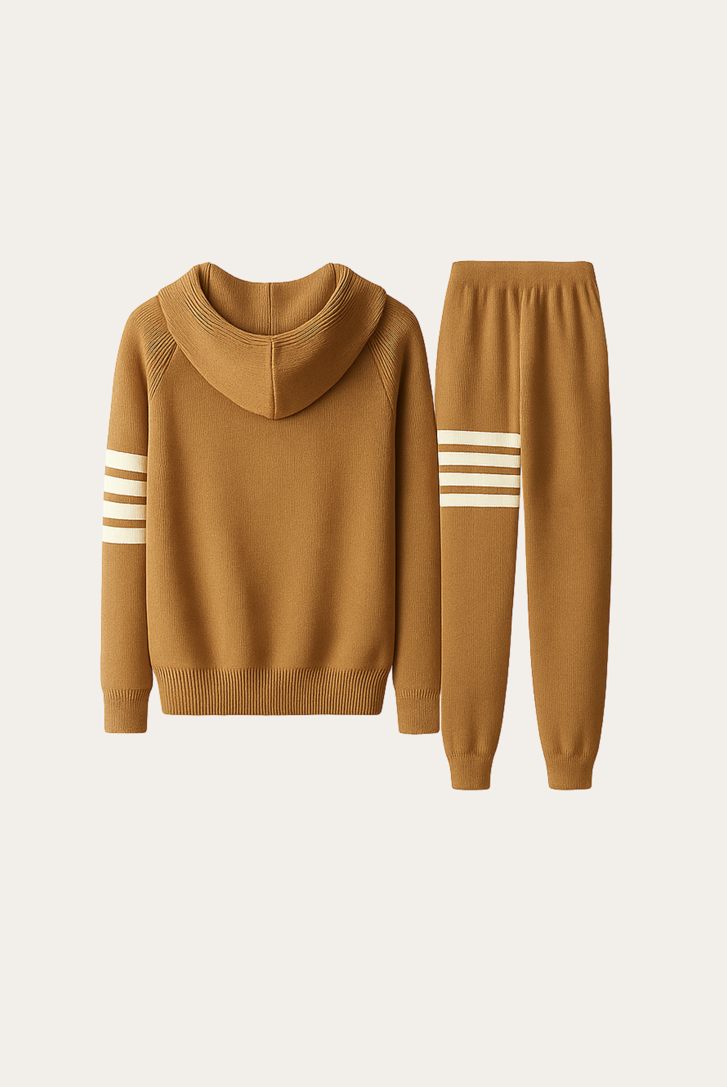 Tan Wool Jogger Set