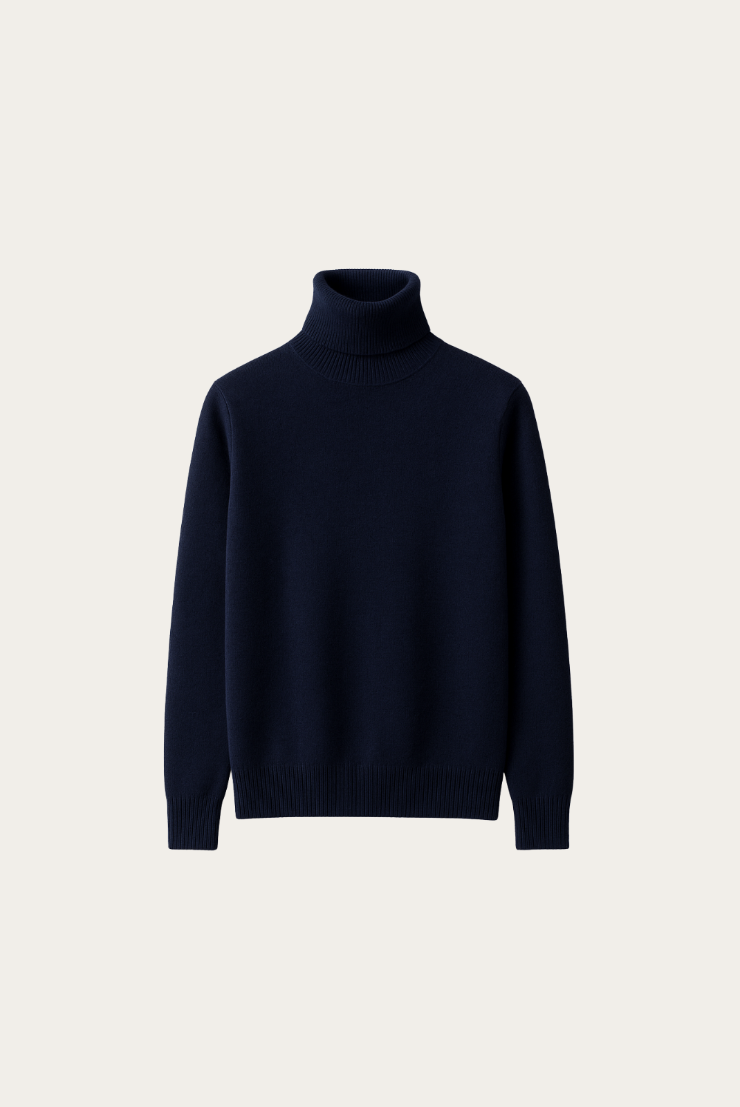 Navy Cashmere Turtleneck
