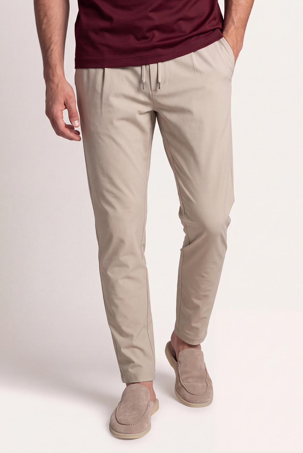 Pantalon stretch Beige