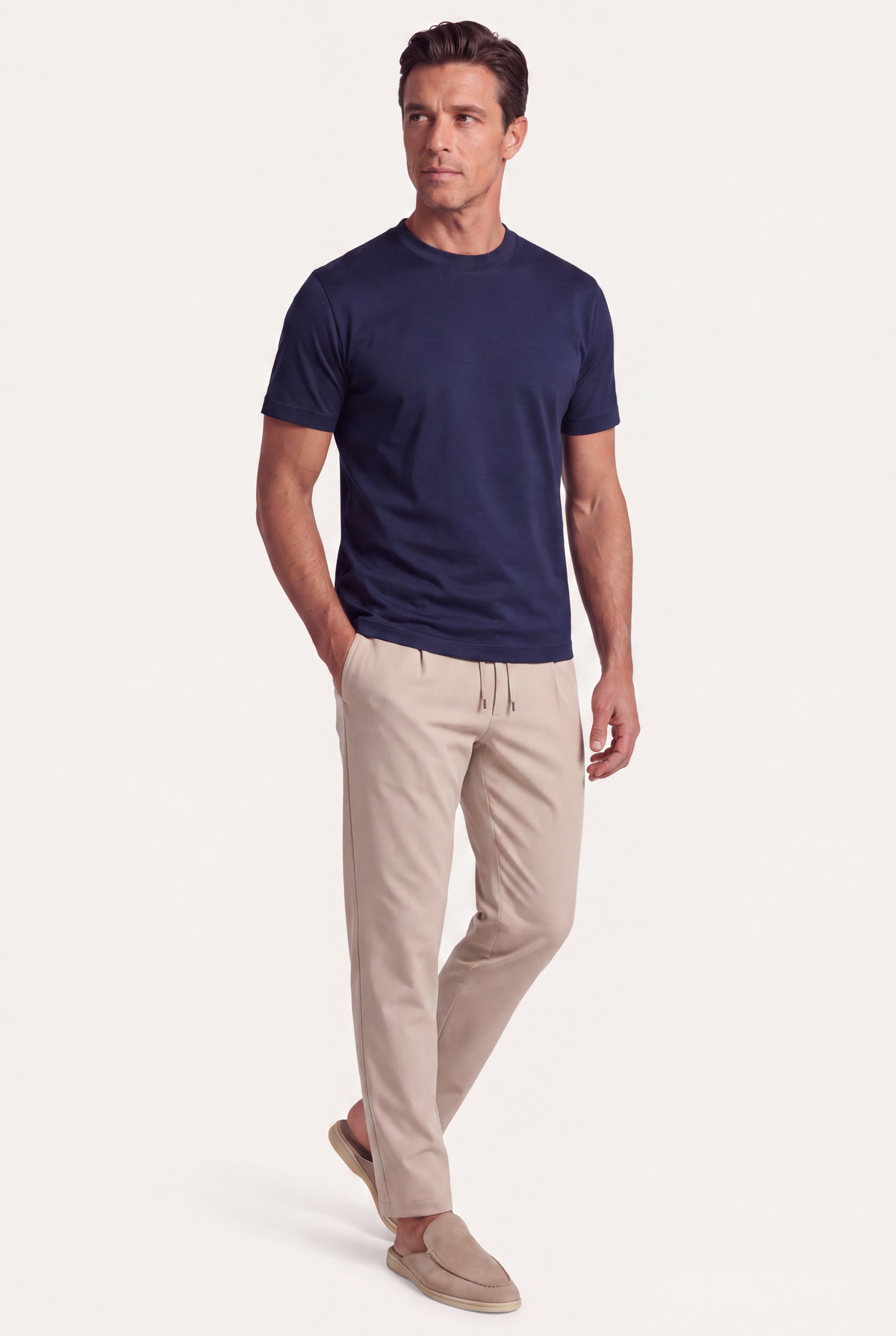 Navy Imperial Tee